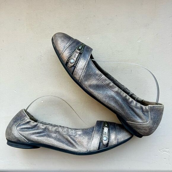 Paul Green Townsend Distressed Metallic Bronze Leather Ballet Flat UK 4.5 US 6.5 - Picture 12 of 16